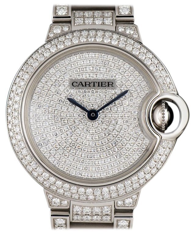 Cartier Ballon Bleu Dameklokke HPI00562 Diamantsmykket/18 karat hvitt - Cartier