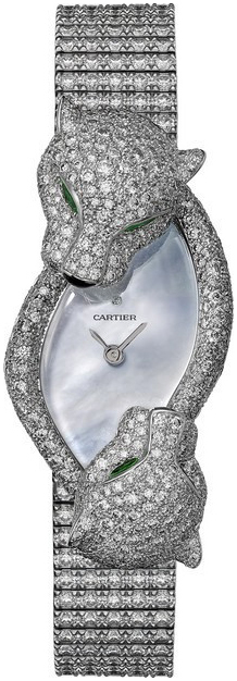 Cartier Panthere De Cartier Dameklokke HPI01316 Hvit/18 karat hvitt