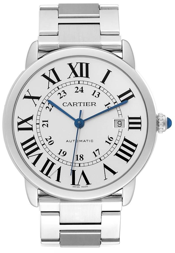 Cartier Ronde Herreklokke W6701011 Sølvfarget/Stål Ø42 mm