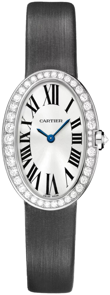 Cartier Baignoire Dameklokke WB520008 Sølvfarget/Sateng Ø31.6 mm - Cartier