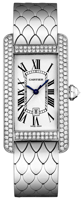Cartier Tank Americaine Dameklokke WB710011 Sølvfarget/18 karat - Cartier