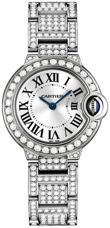 Cartier Ballon Bleu De Cartier Dameklokke WE9003ZA Sølvfarget/18