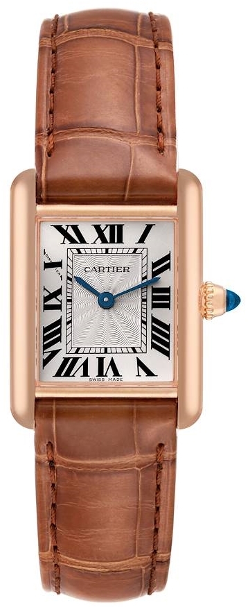 Cartier Tank Louis Dameklokke WGTA0010 Sølvfarget/Lær - Cartier