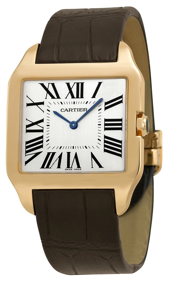 Cartier Santos Dumont Herreklokke W2006951 Beige/Lær 35x29 mm