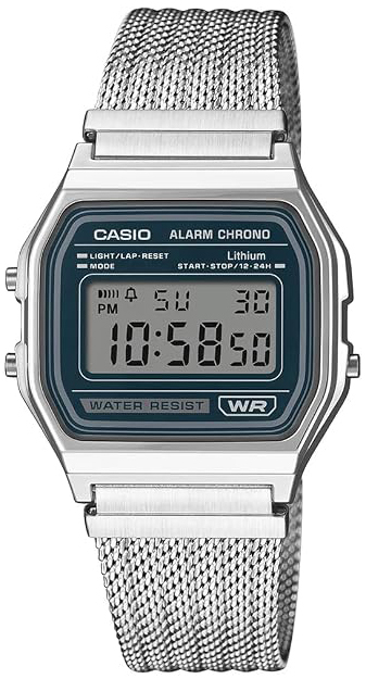 Casio A158WEM-3EF Vintage LCD/Stål