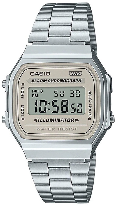 Casio A168WA-8AYES Vintage Stål Ø36.3 mm