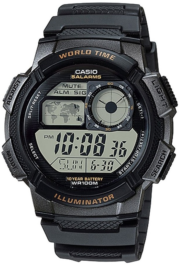 Casio AE-1000W-1AVDF Classic LCD/Resinplast Ø48 mm