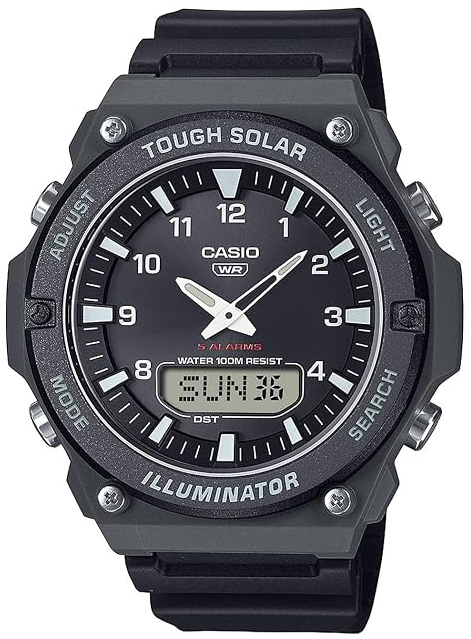 Casio Herreklokke AQ-S820W-1AVEF Sport Sort/Gummi Ø50 mm