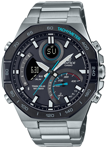 Casio Herreklokke ECB-950DB-1AEF Classic LCD/Stål Ø48 mm