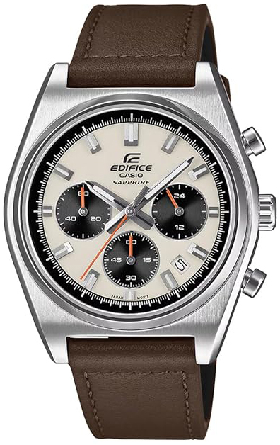 Casio Herreklokke EFB-730L-7AVUEF Edifice  Beige/Lær Ø40 mm