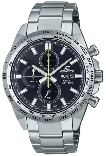 Casio Herreklokke EFR-574D-1AVUEF Edifice Sort/Stål Ø42.3 mm