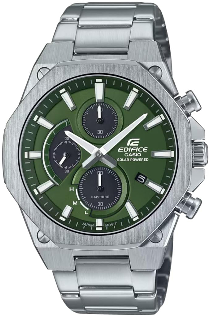 Casio Herreklokke EFS-S570D-3AUEF Edifice Grønn/Stål Ø41 mm