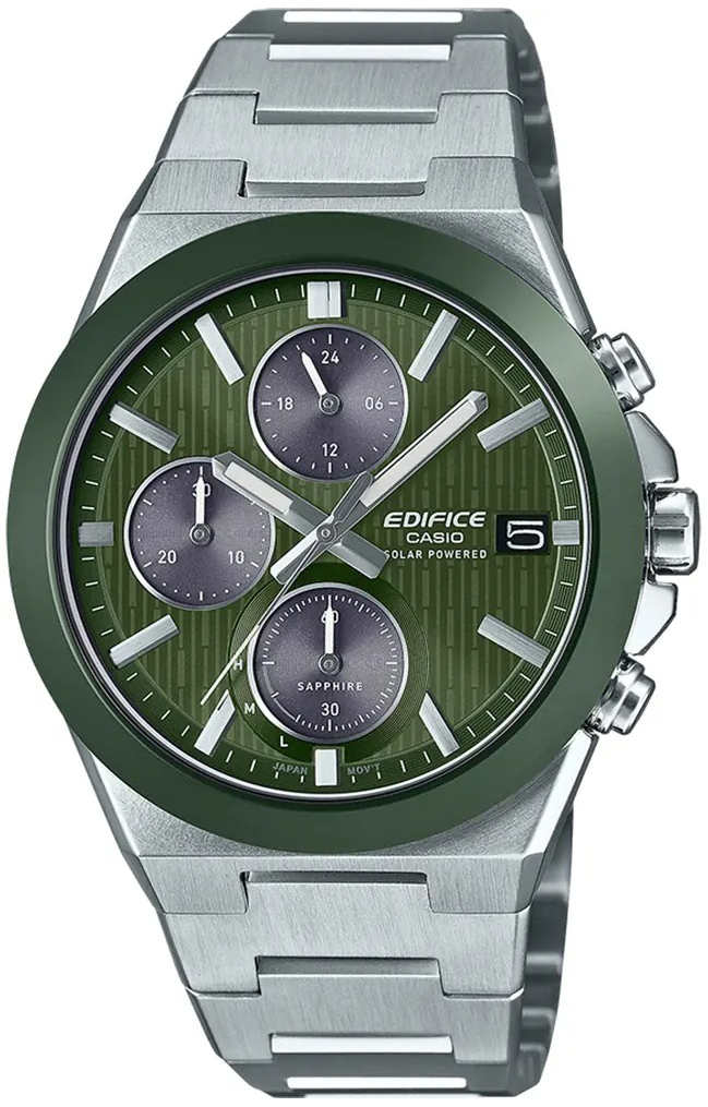 Casio Herreklokke EFS-S650D-3AEF Edifice Grønn/Stål Ø41 mm
