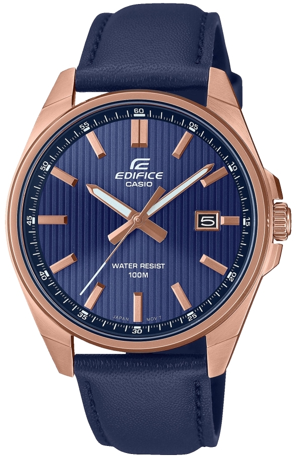 Casio Herreklokke EFV-150CL-2AVUEF Edifice Blå/Lær Ø42.6 mm