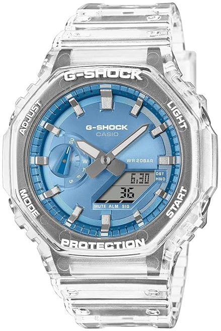 Casio Herreklokke GA-2100BM-7A2ER G-Shock Blå/Resinplast Ø45.4 mm
