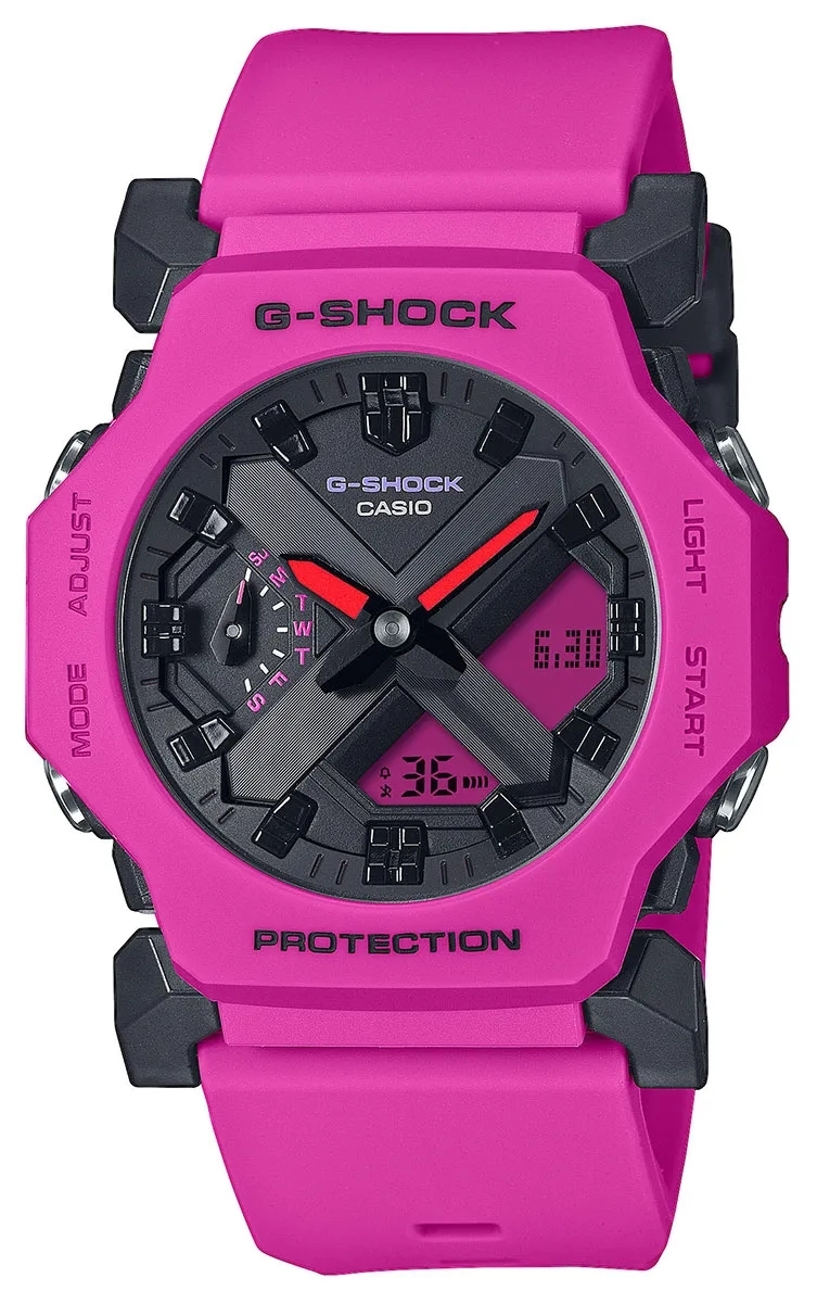 Casio Herreklokke GA-2300-4AER G-shock Rosa/Resinplast Ø42.1 mm