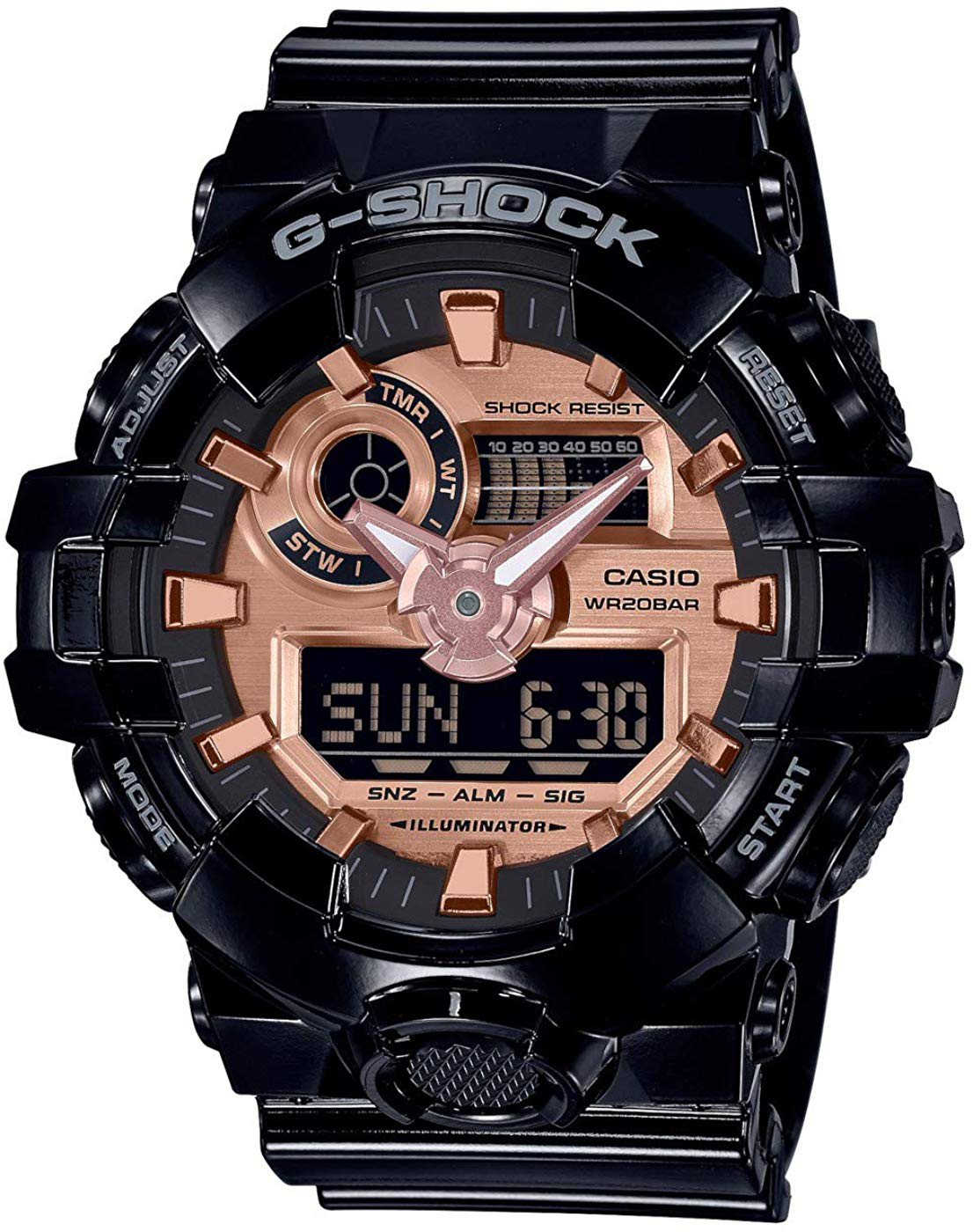 Casio G-Shock Herreklokke GA-700MMC-1AER LCD/Resinplast Ø53.4 mm