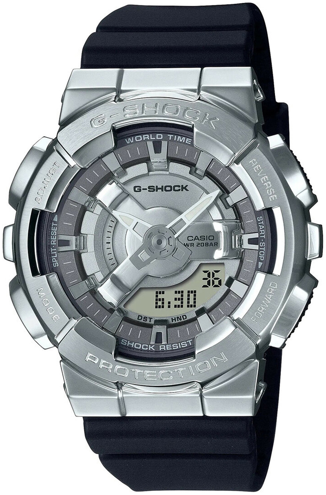 Casio Herreklokke GM-S110-1AER G-Shock Sølvfarget/Resinplast Ø42 mm