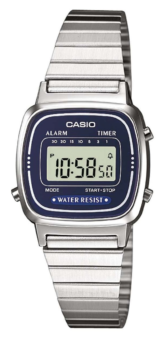 Casio Casio Collection Dameklokke LA670WEA-2EF LCD/Stål 30.3x24.6 mm