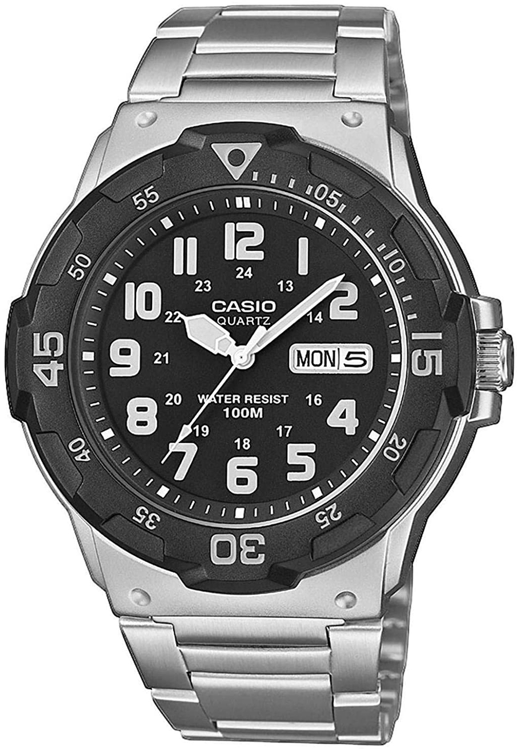 Casio Herreklokke MRW-200HD-1BVEF Sort/Stål Ø44.6 mm