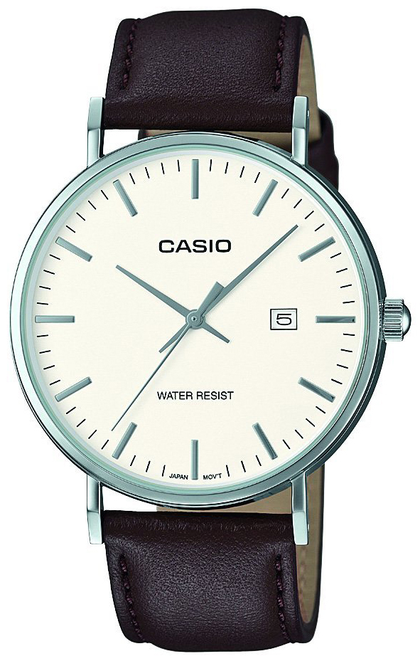 Casio Casio Collection MTH-1060L-7AER Hvit/Lær Ø34 mm - Casio