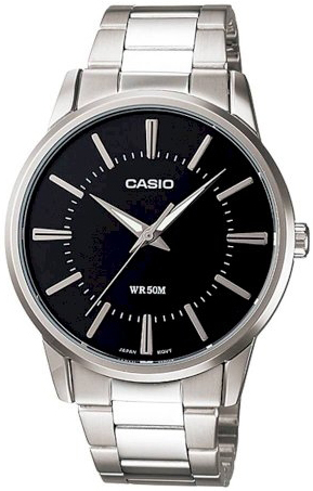 Casio Herreklokke MTP-1303D-1AVDF Classic Sort/Stål Ø40 mm