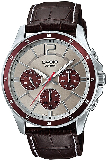 Casio Herreklokke MTP-1374L-7A1VDF Classic Lær Ø43.5 mm