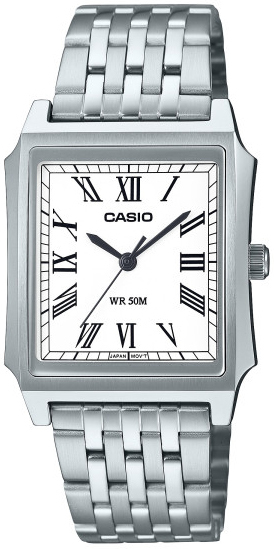 Casio MTP-B190D-7BVEF Timeless Collection Hvit/Stål