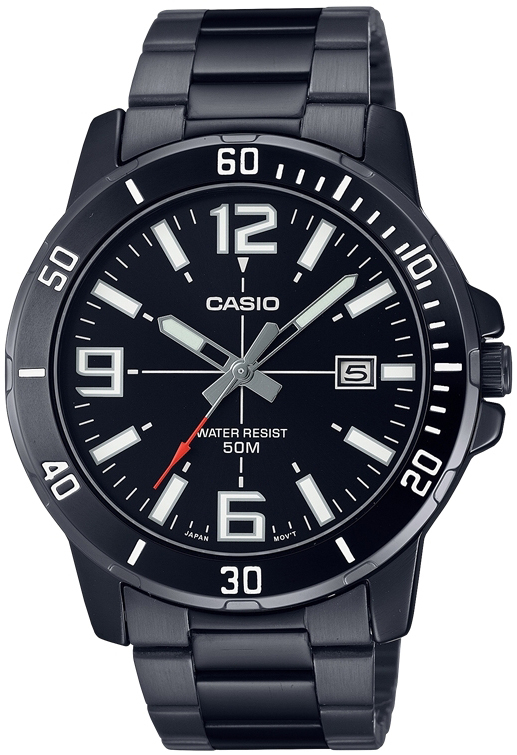 Casio Herreklokke MTP-VD01B-1BVUDF Classic Sort/Stål Ø45 mm