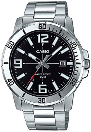 Casio Herreklokke MTP-VD01D-1BVUDF Classic Sort/Stål Ø45 mm