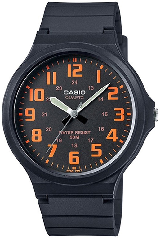 Casio Herreklokke MW-240-4BVDF Classic Sort/Resinplast Ø42 mm