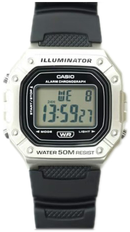 Casio W-218HM-7AVEF Timeless Collection LCD/Gummi