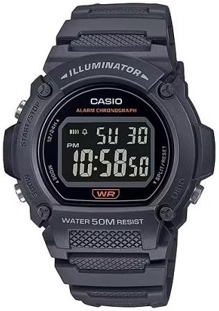 Casio Herreklokke W-219H-8BVDF Classic LCD/Resinplast Ø47 mm