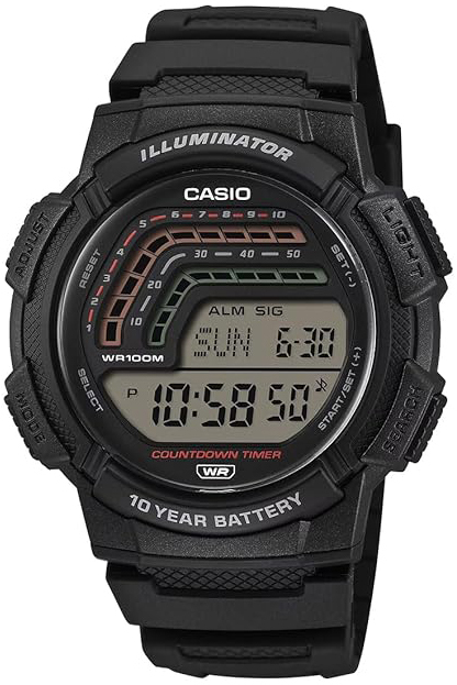 Casio Herreklokke WS-1800-1AVEF Timeless Collection LCD/Gummi Ø48.2