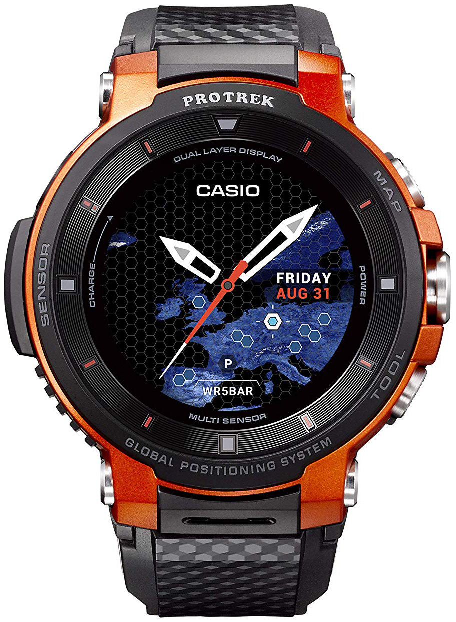 Casio Pro Trek Herreklokke WSD-F30-RGBAE LCD/Resinplast Ø53.8 mm