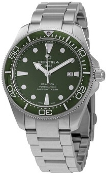 Certina Herreklokke C032.607.11.091.00 DS Action Grønn/Stål Ø43 mm