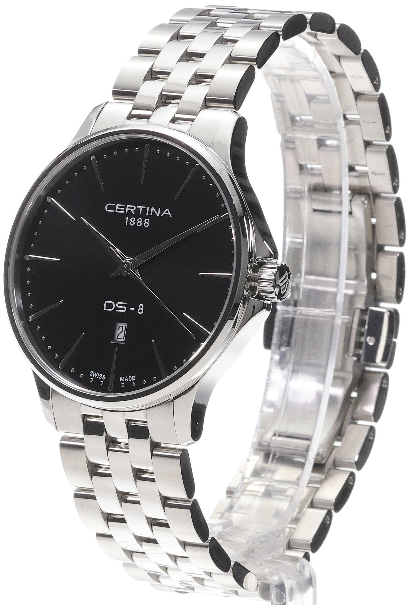 Certina Herreklokke C045.410.11.051.00 Ds 8 Sort/Stål Ø40 mm