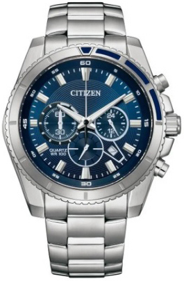 Citizen Herreklokke AN8201-57L Chrono Blå/Stål Ø46.4 mm