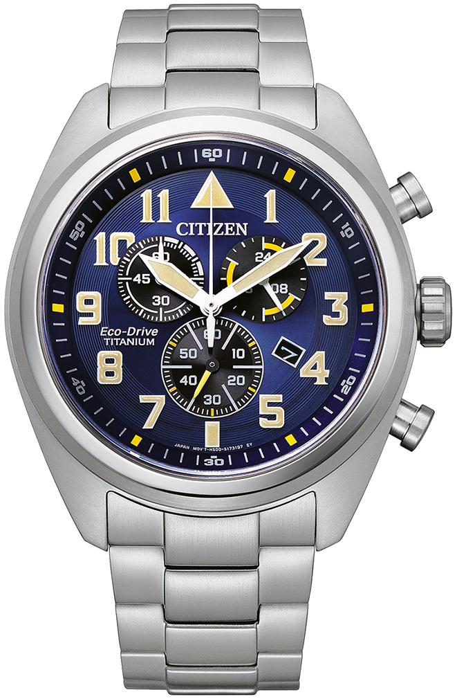 Citizen Herreklokke AT2480-81L Titanium Blå/Titan Ø43 mm