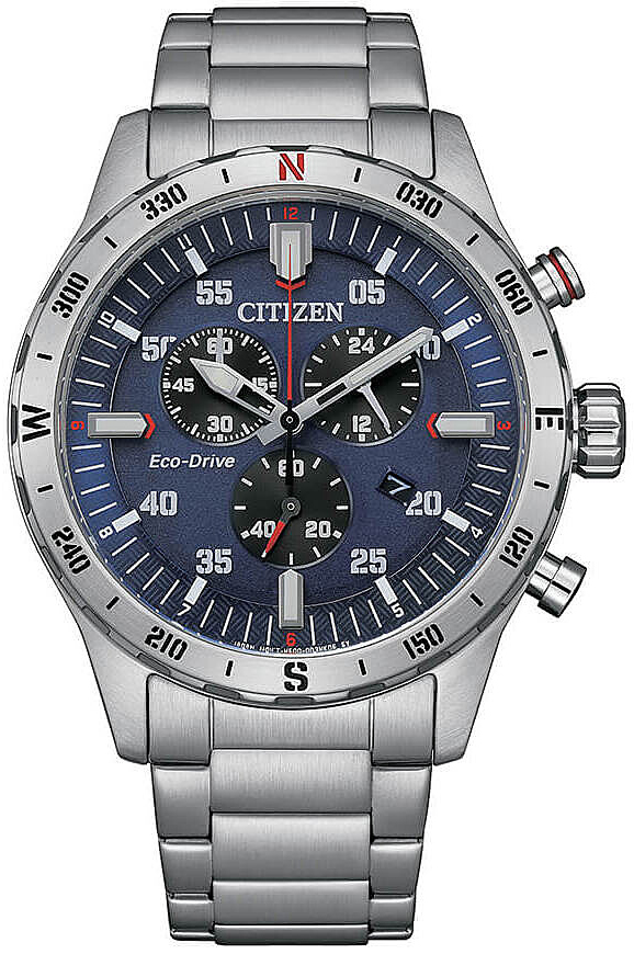 Citizen Herreklokke AT2520-89L Eco Drive Blå/Stål Ø44 mm