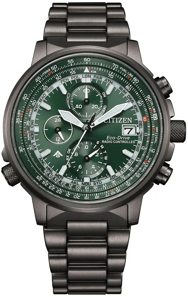 Citizen Herreklokke AT8304-57W Promaster Grønn/Stål Ø41 mm