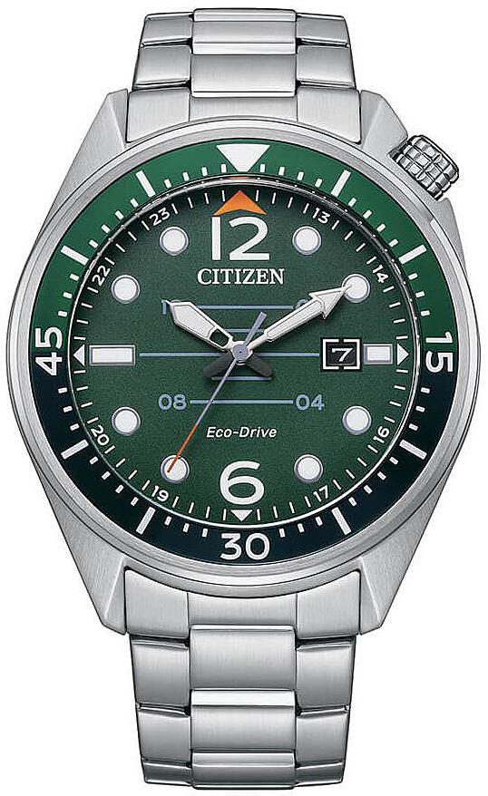 Citizen Herreklokke AW1715-86X Seaplane Grønn/Stål Ø44 mm