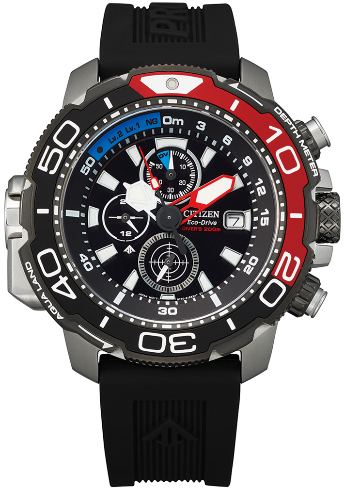 Citizen Herreklokke BJ2167-03E Promaster Sort/Gummi Ø47 mm