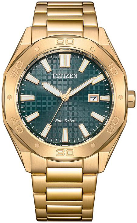 Citizen Herreklokke BM7633-81X Classic Grønn/Gulltonet stål Ø41 mm