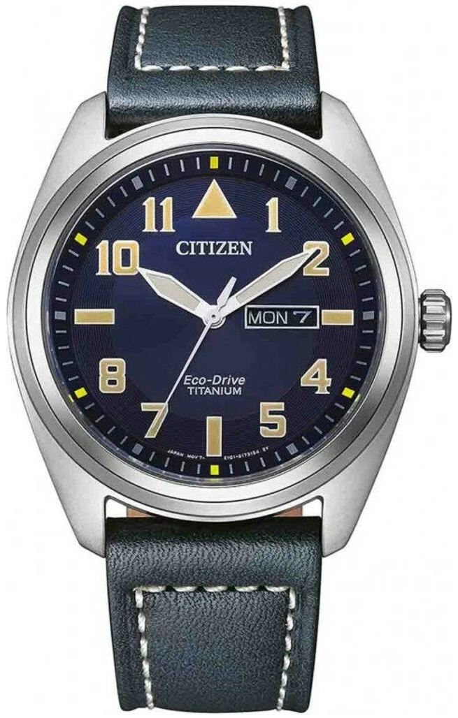 Citizen Herreklokke BM8560-45LE Eco Drive Blå/Lær Ø42 mm