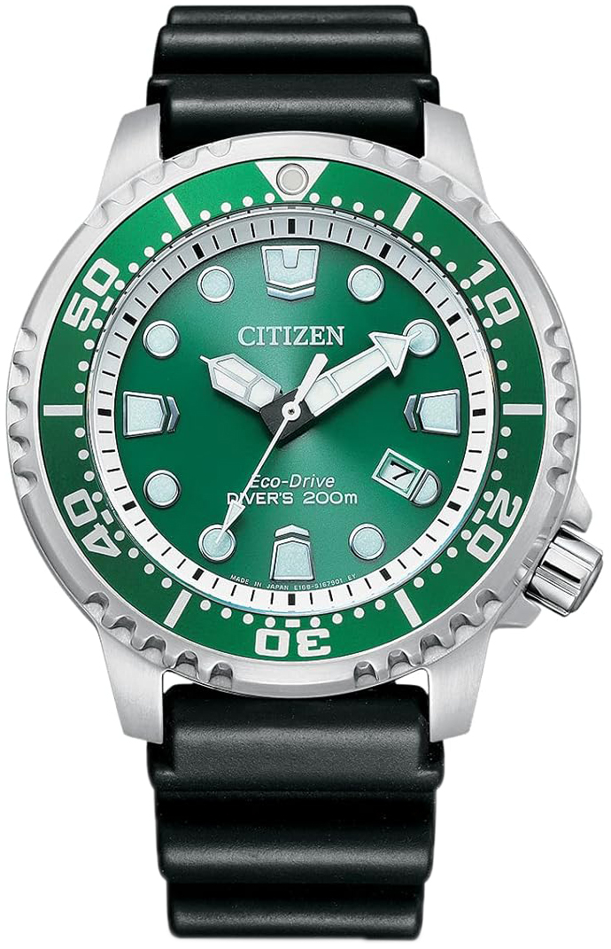Citizen Herreklokke BN0158-18XM Promaster Grønn/Gummi Ø44 mm