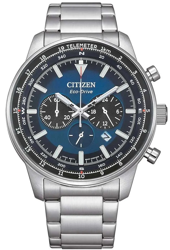 Citizen Herreklokke CA4500-91L Eco Drive Blå/Stål Ø44 mm