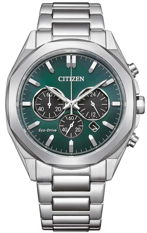 Citizen Herreklokke CA4590-81X Eco Drive Grønn/Stål Ø41 mm