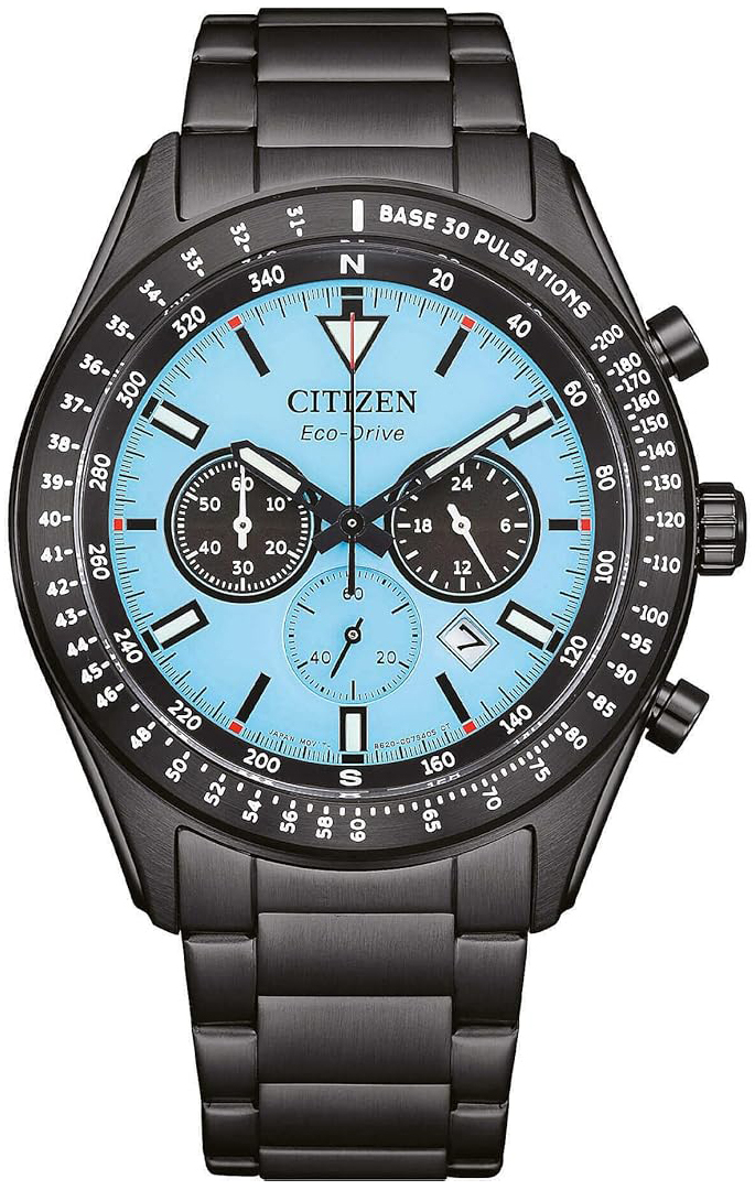 Citizen Herreklokke CA4605-85L Chrono Turkis/Stål Ø43 mm