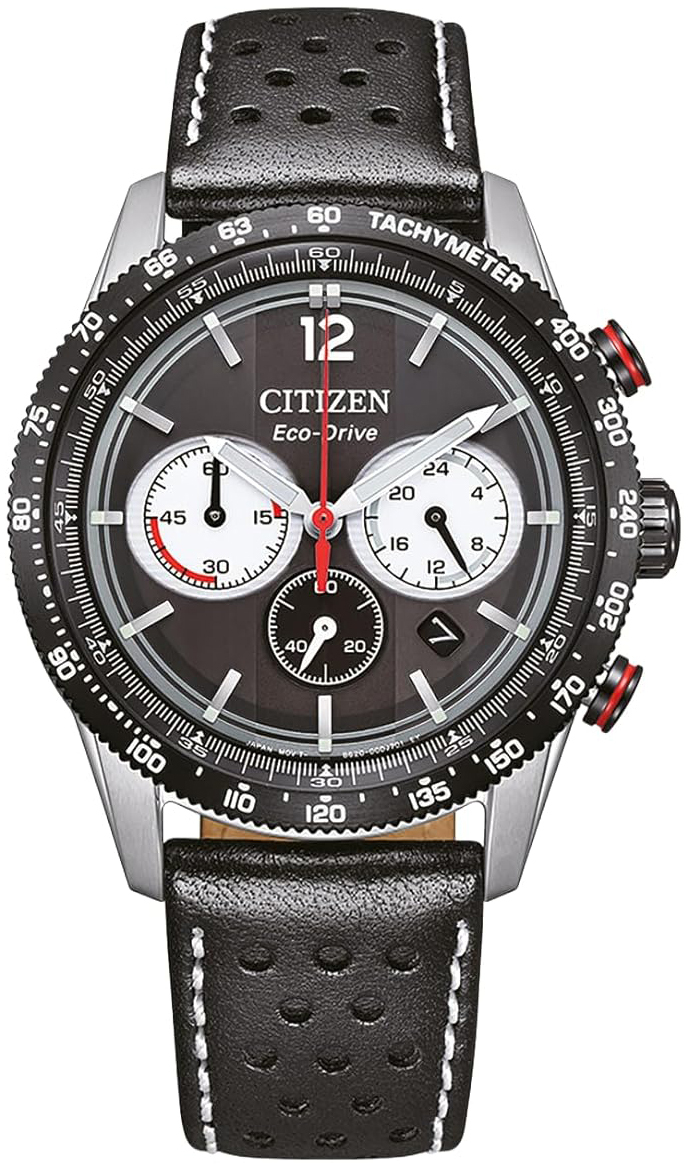 Citizen Herreklokke CA4717-06E Eco-Drive Sort/Lær Ø40 mm